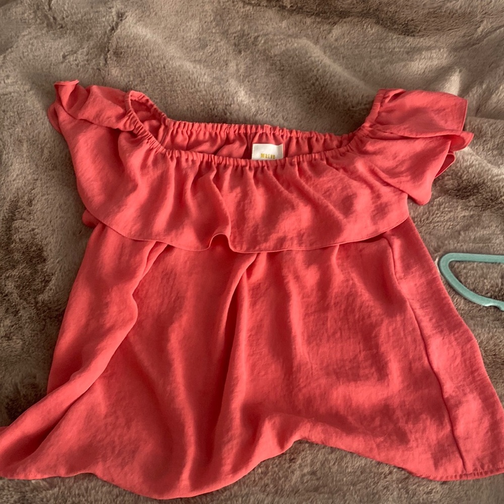 Mauve off the shoulder top